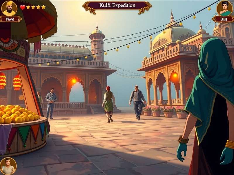 Mystic Kulfi Expedition story scene showing festival setting